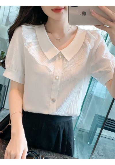 Blouse wanita korea import berkerah T8695