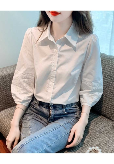 Kemeja wanita korea lengan 3/4 T8978