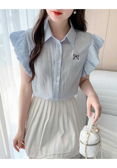 Kemeja wanita korea lengan 3/4 T8979