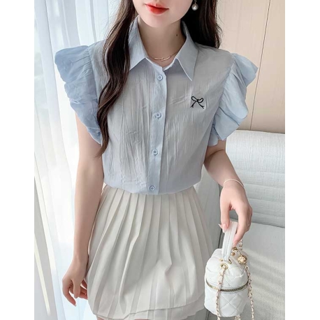 Kemeja wanita korea lengan 3/4 T8979