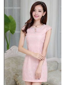 dress wanita korea D2716