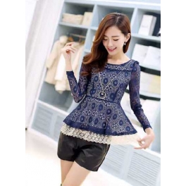 blouse brukat import T2571