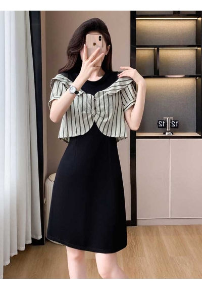 midi dress wanita korea import D8583