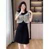 midi dress wanita korea import D8590