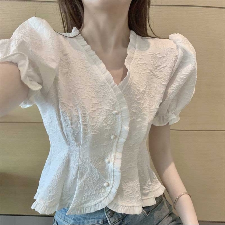 blouse  wanita korea import model kimono T8939