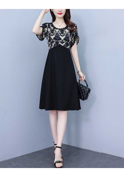 dress wanita korea import D8453