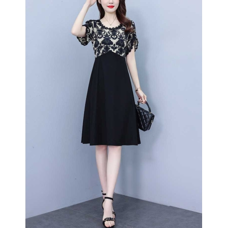 dress wanita korea import D8453