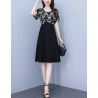 dress wanita korea import D8595