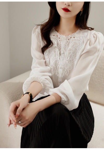 blouse  lengan panjang wanita korea import T9005