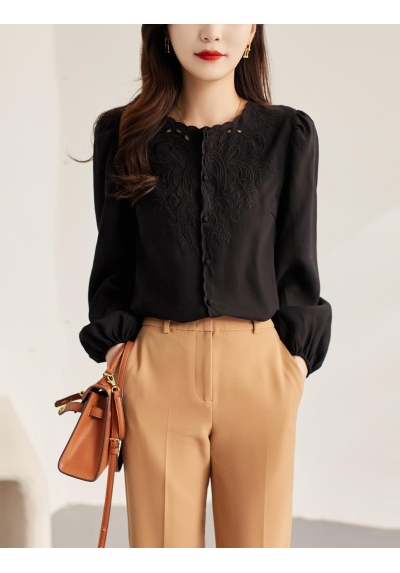 blouse  lengan panjang wanita korea import T9006