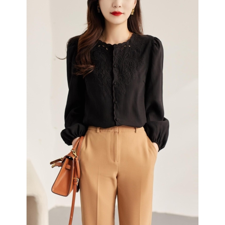 blouse  lengan panjang wanita korea import T9005