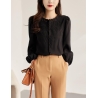 blouse  lengan panjang wanita korea import T9006