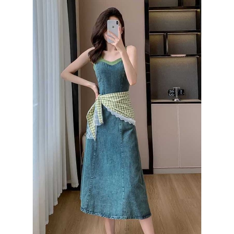 long dress denim import d8600