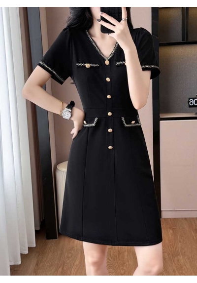 midi dress wanita korea import D8590