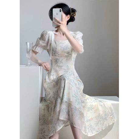 midi dress wanita korea import D8603