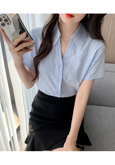 atasan kemeja kerja wanita korea T9019