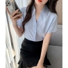 atasan kemeja kerja wanita korea T9020