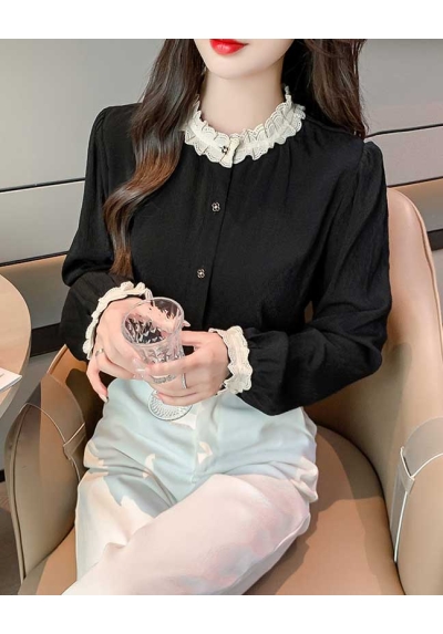 blouse wanita  lengan panjang import T9012