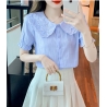 Kemeja lengan pendek wanita korea import T9031