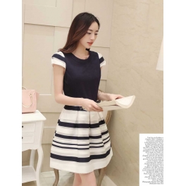 dress wanita korea D2740