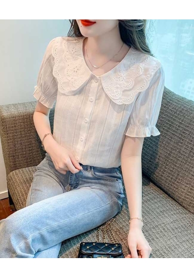 Kemeja lengan pendek wanita korea import T9033