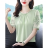blouse  wanita korea import hijau T9040