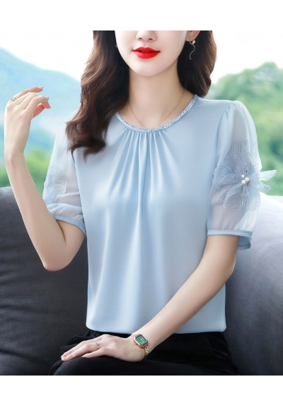 blouse  wanita korea import hijau T9040