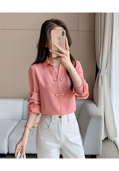 Kemeja lengan pendek wanita korea import T9033