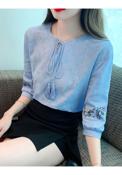 blouse wanita korea import T8966