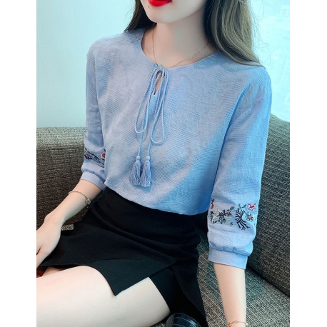 blouse wanita korea import T8966