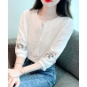 blouse wanita korea import T9046