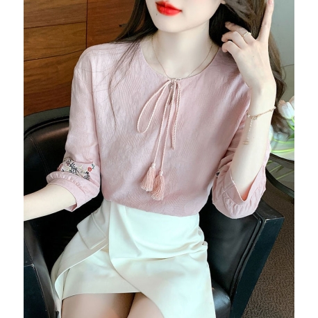 blouse wanita korea import T9046