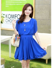 dress chiffon import D2757