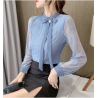 blouse brukat wanita korea import T9055