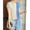 blouse rajut wanita korea import T9058