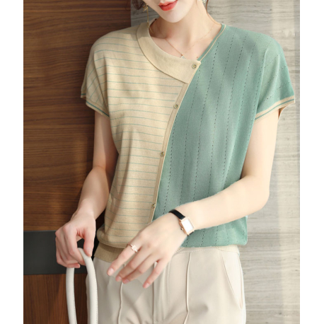 blouse rajut wanita korea import T9058