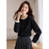 blouse wanita korea  lengan panjang import T9067
