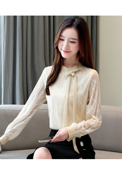 blouse brukat wanita korea import T9066