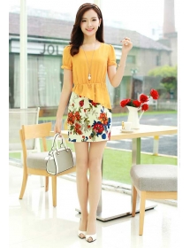 dress chiffon import D2772