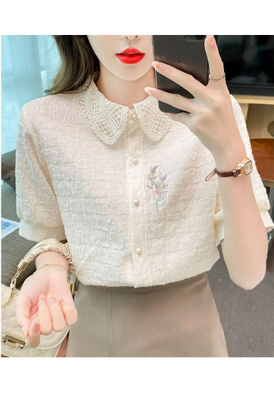 kemeja wanita korea lengan pendek T8962