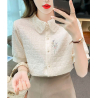 kemeja wanita korea lengan pendek T9074
