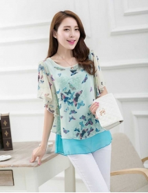 blouse chiffon import T2600