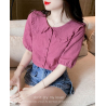 kemeja wanita korea kerah sailor  T9078