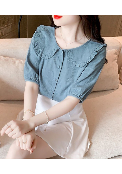 kemeja wanita korea kerah sailor  T9079