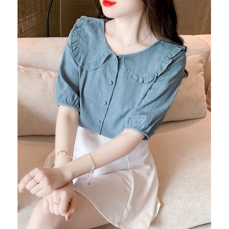 kemeja wanita korea kerah sailor  T9078