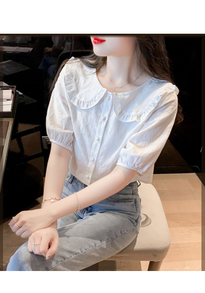 kemeja wanita korea kerah sailor  T9079