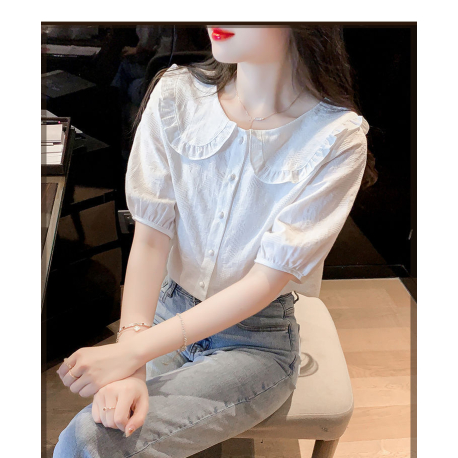 kemeja wanita korea kerah sailor  T9078