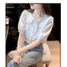 kemeja wanita korea kerah sailor  T9079