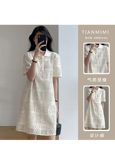 dress brukat wanita korea import D8507