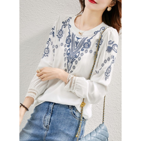 blouse v-neck  wanita korea import T9077